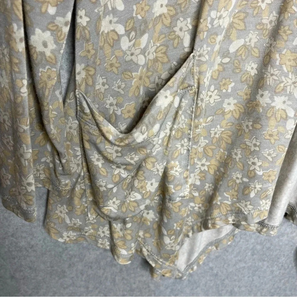 LOGO by Lori Goldstein Cardigan Open Front Floral - Picture 4 of 7